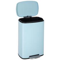 Lixeira BestOffice 50L Aço Inoxidável com Fechamento Suave Azul Lixeira BestOffice 50L Aço Inoxidável com Fechamento Suave Azul