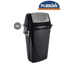 Lixeira Black Basculante c/ Alça 28L