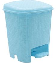 Lixeira bm rattan 6l azul p/ quartos de bebes monte libano