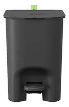 Lixeira Borboleta Com Pedal E Alça 12l Preto Coza