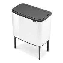 Lixeira Brabantia Bo Touch Bin Em Aço 11+23 Litros Branca Lixeira Brabantia Bo Touch Bin Em Aço 11+23 Litros Branca