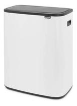 Lixeira Brabantia Bo Touch Bin Em Aço 60 Litros Branca