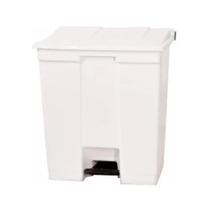 Lixeira Bralimpia Branca 15 Litros Com Pedal E Tampa