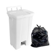 Lixeira Branca com Pedal 100 L + 20 Sacos de Lixo