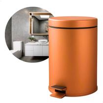 Lixeira Bronze Inox Com Pedal Multiuso 3l Crie Construa