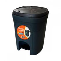 Lixeira C/Ped.Antares 15Lt Preta Lixeira C/Ped.Antares 15Lt Preta