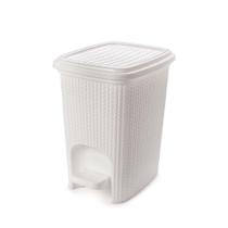 Lixeira C/ Pedal a Trama 7lts Bco 8831 - Plasutil Lixeira C/ Pedal a Trama 7lts Bco 8831 - Plasutil