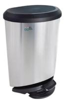 Lixeira c/ pedal e trava 45l label inox Lixeira c/ pedal e trava 45l label inox