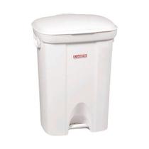 Lixeira c/pedal plástico 36l branco Cód. 5487 - Sanremo