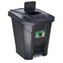 Lixeira c/ pedal/roda tpa clic 120lt pta