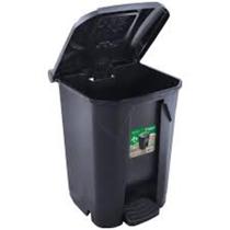 Lixeira c/ pedal/roda tpa clic 60lt pta