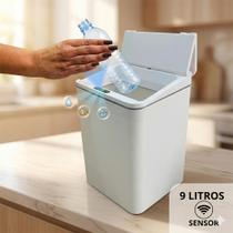 Lixeira C/ Sensor 9L Automática Inteligente Cozinha Banheiro Lixeira C/ Sensor 9L Automática Inteligente Cozinha Banheiro