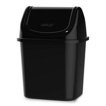 Lixeira C/ Tampa 3,5L Cozinha Cesto De Lixo Preto Branco Lixo de Pia Lixeira C/ Tampa 3,5L Cozinha Cesto De Lixo Preto Branco Lixo de Pia