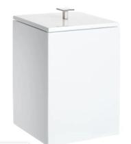 Lixeira Casacril Quadrada Branca C/ T. - Casacril - A884bca