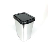 Lixeira Cesto 09 Litros Inox c/ Tampa Click Label