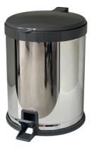 Lixeira Cesto 12 Litros Pedal Inox Cozinha Grande Ban Chumbo Lixeira Cesto 12 Litros Pedal Inox Cozinha Grande Ban Chumbo