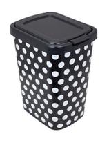 Lixeira Cesto 9 Litros Automática Click Bolinha VERMELHA/PRETA Pia Cozinha Banheiro Quarto Escritório Lixeira Cesto 9 Litros Automática Click Bolinha VERMELHA/PRETA Pia Cozinha Banheiro Quarto Escritório