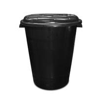 Lixeira Cesto Cesta Lixo 100 Litros Reforçado Preto C/ Alça