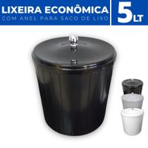 Lixeira Cesto de Lixo Anel Porta Saco Plástico Cozinha 5 LT