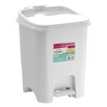 Lixeira Cesto De Lixo Branco Reforçado Plástico 15 Lts Para Cozinha Lixeira Cesto De Lixo Branco Reforçado Plástico 15 Lts Para Cozinha