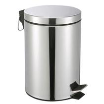 Lixeira Cesto De Lixo Com Pedal 8 Litros Inox Não Enferruja - Dubai