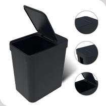 Lixeira Cesto de Lixo Cozinha Banheiro 5l Preto Pia Soprano