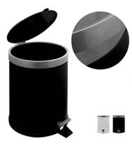 Lixeira Cesto De Lixo Pedal Pia Cozinha Banheiro 5 Litros Co