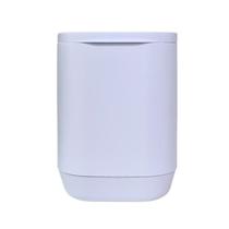 Lixeira Cesto de Lixo Prático 6L Com Tampa Aura de Piso e Parede Suspensa Alta Fixação Para Banheiro Lavabo Escritório Cozinha Compacta Minimalista OU