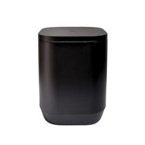 Lixeira Cesto de Lixo Prático 6L Com Tampa Aura de Piso e Parede Suspensa Alta Fixação Para Banheiro Lavabo Escritório Cozinha Compacta Minimalista OU