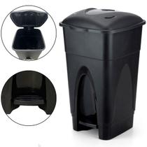 Lixeira Cesto de Papel 30 Litros Multiuso Com Tampa e Pedal