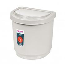Lixeira Cesto De Pia Flip Plástico Sanremo 2,5L