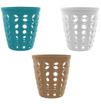 Lixeira / cesto de plastico redondo vazado colors 9l - PARAMOUNT