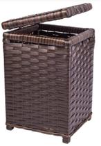 Lixeira Cesto De Roupa Fibra Sintética 20X20X30 10 Litros