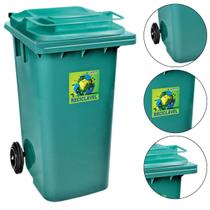 Lixeira Cesto Grande 120 Litros Com Tampa Com Alça Cor Verde Lixeira Cesto Grande 120 Litros Com Tampa Com Alça Cor Verde