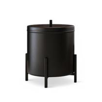 Lixeira Cesto Industrial para Banheiro Cozinha Paris Preto - Loja Sheep