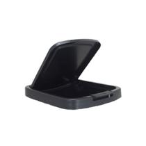 Lixeira Cesto Inox Metalizado 09 Litros Com Tampa Click Label Vermelho Rose Gold Banheiro Cozinha