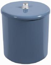 Lixeira Cesto Multiuso Astra Com Tampa 6L Azul Com Cromado