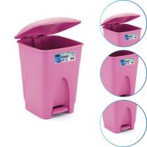 Lixeira Cesto Multiuso De 7,5 Litros Com Pedal Bebe Cor Rosa Lixeira Cesto Multiuso De 7,5 Litros Com Pedal Bebe Cor Rosa