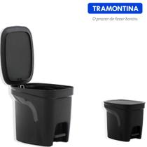 Lixeira Cesto Para Banheiro Cozinha Escritorio Grande Com Pedal 7 Litros