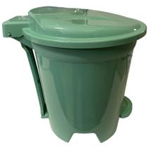 Lixeira Cesto Pedal Redonda 6,5 Litros Verde Musgo Lixeira Cesto Pedal Redonda 6,5 Litros Verde Musgo