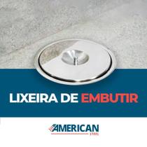 Lixeira Cesto Pia Cozinha Embutir 5L Inox 304 Não Enferruja