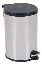 Lixeira Cilindrica De Aco Inox Para Cozinha 15 Litros Brinox