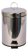 Lixeira Cinza E Preta Inox 3 Litros Casablanca Essential