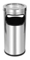 Lixeira Cinzeiro Aro Em Inox 22l