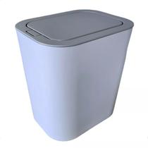 Lixeira Click Banheiro Cozinha Escritório Preta Branca 12L