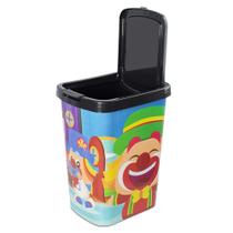 Lixeira Click Plástica 9 Litros Patati Patatá Arqplast