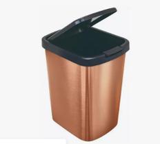 Lixeira click retangular