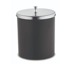 Lixeira com Aro Interno Pia Banheiro Lavabo C/ Tampa Inox 5L