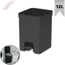 Lixeira com Pedal 12 Litros de Capacidade Linha Trium