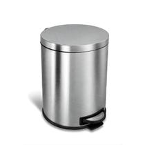 Lixeira Com Pedal 20 litros e Cesto Removível Higiênico Aço Inox